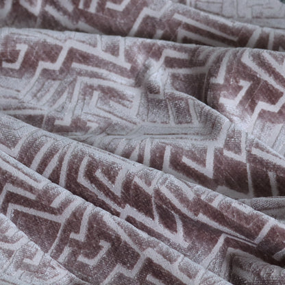 Darjeeling Textured Chenille Pattern In Pink Upholstery Fabric CTR-2357