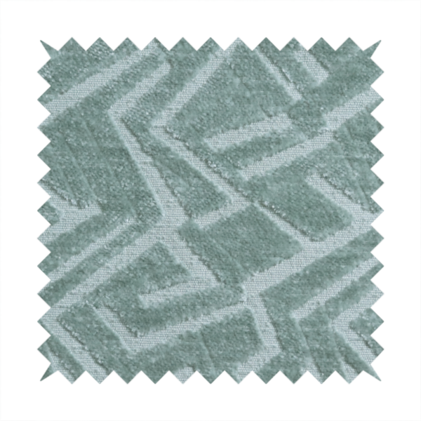 Darjeeling Textured Chenille Pattern In Green Upholstery Fabric CTR-2358
