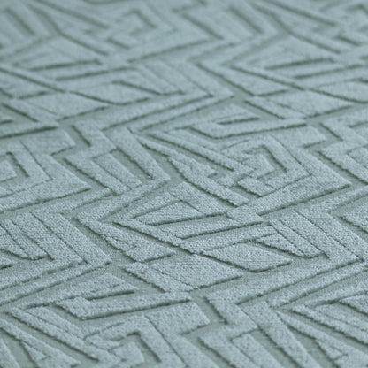 Darjeeling Textured Chenille Pattern In Green Upholstery Fabric CTR-2358