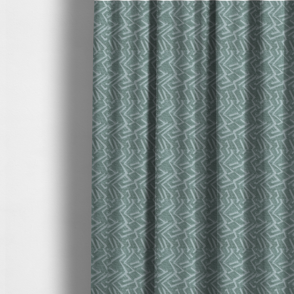 Darjeeling Textured Chenille Pattern In Green Upholstery Fabric CTR-2358 - Made To Measure Curtains