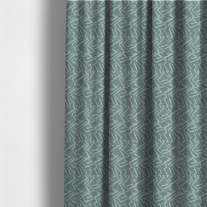Darjeeling Textured Chenille Pattern In Green Upholstery Fabric CTR-2358 - Made To Measure Curtains