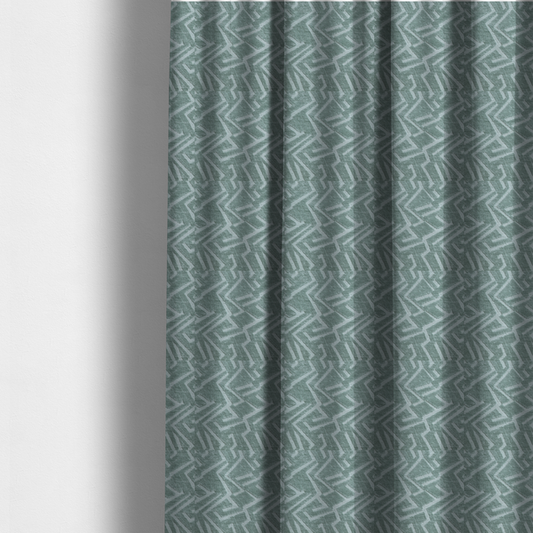 Darjeeling Textured Chenille Pattern In Green Upholstery Fabric CTR-2358 - Made To Measure Curtains