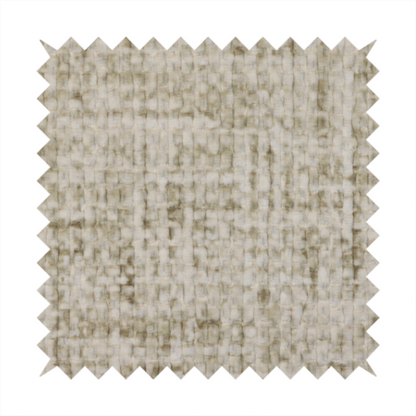 Parson Soft Velour Printed Weave Effect Upholstery Fabric Beige Colour CTR-2359