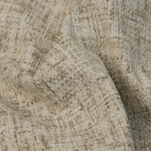 Parson Soft Velour Printed Weave Effect Upholstery Fabric Beige Colour CTR-2359
