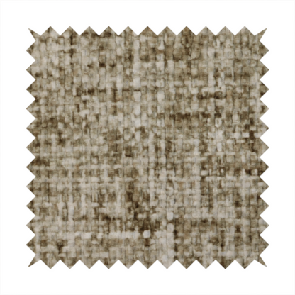 Parson Soft Velour Printed Weave Effect Upholstery Fabric Brown Colour CTR-2360