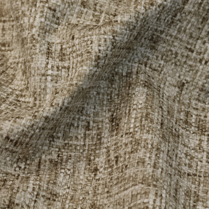 Parson Soft Velour Printed Weave Effect Upholstery Fabric Brown Colour CTR-2360