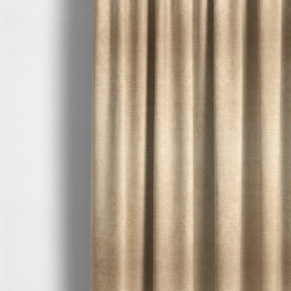 Liberty Textured Plain Shimmer Velvet Beige Upholstery Fabric CTR-2364 - Made To Measure Curtains