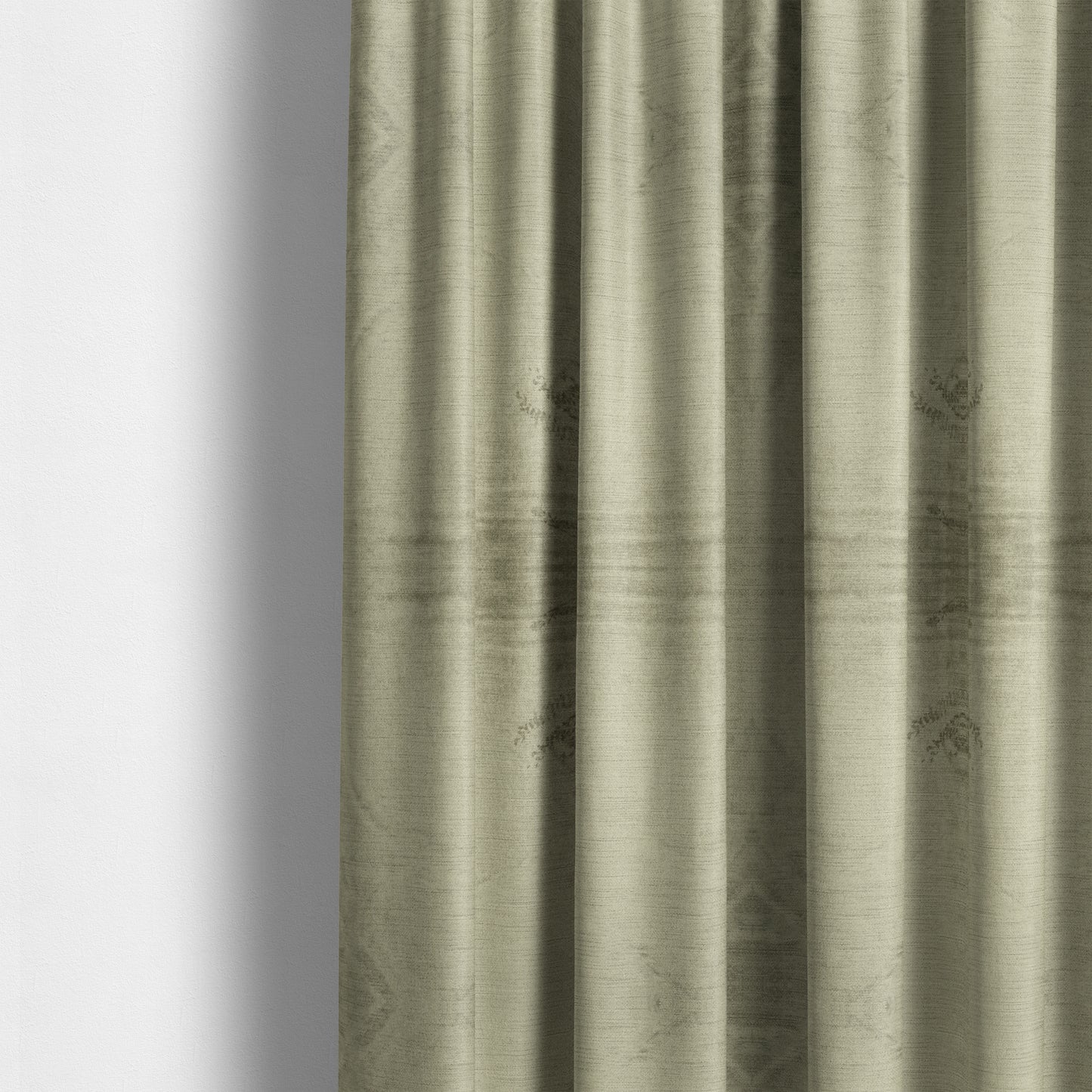 Liberty Textured Plain Shimmer Velvet Beige Upholstery Fabric CTR-2365 - Made To Measure Curtains