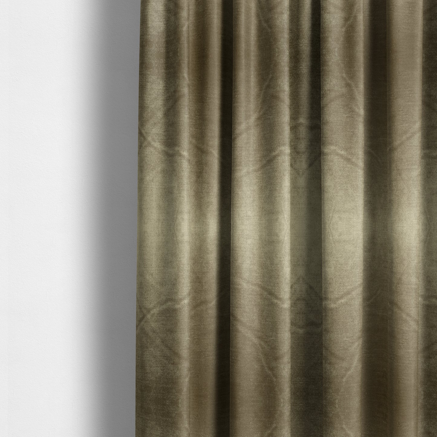 Liberty Textured Plain Shimmer Velvet Brown Upholstery Fabric CTR-2366 - Made To Measure Curtains