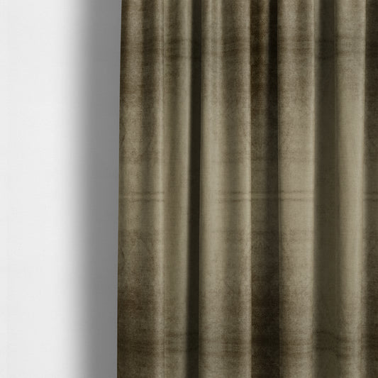 Liberty Textured Plain Shimmer Velvet Brown Upholstery Fabric CTR-2367 - Made To Measure Curtains