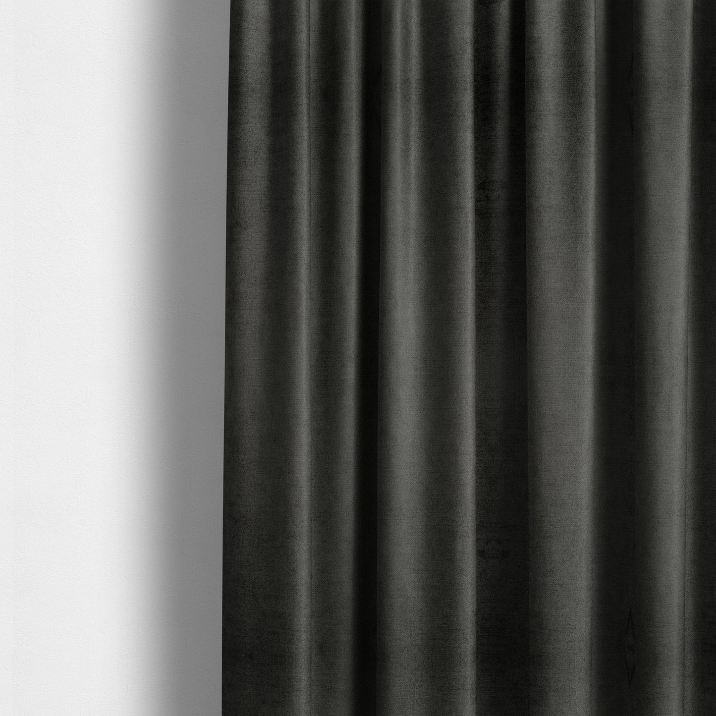 Liberty Textured Plain Shimmer Velvet Grey Upholstery Fabric CTR-2370 - Made To Measure Curtains