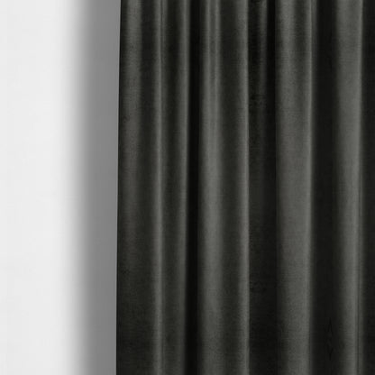 Liberty Textured Plain Shimmer Velvet Grey Upholstery Fabric CTR-2370 - Made To Measure Curtains