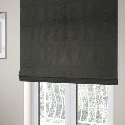 Liberty Textured Plain Shimmer Velvet Grey Upholstery Fabric CTR-2370 - Roman Blinds