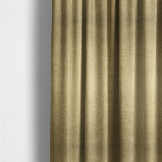 Liberty Textured Plain Shimmer Velvet Gold Upholstery Fabric CTR-2372 - Made To Measure Curtains