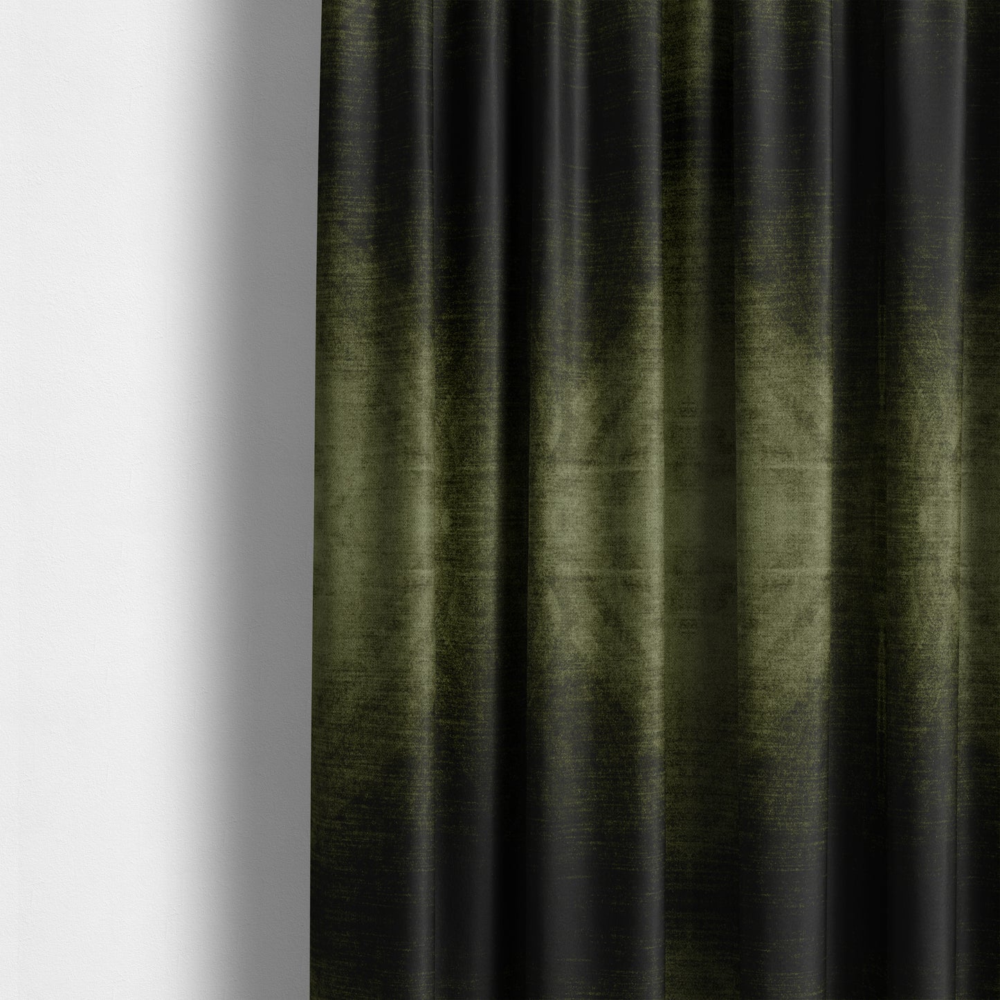 Liberty Textured Plain Shimmer Velvet Green Upholstery Fabric CTR-2380 - Made To Measure Curtains