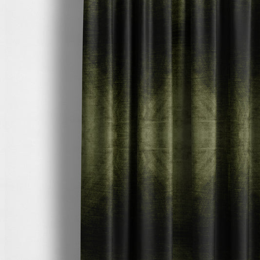 Liberty Textured Plain Shimmer Velvet Green Upholstery Fabric CTR-2380 - Made To Measure Curtains