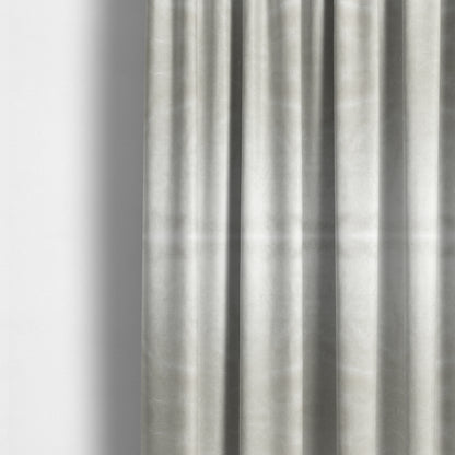 Madrid Soft Plain Shimmer Velvet White Upholstery Fabric CTR-2388 - Made To Measure Curtains