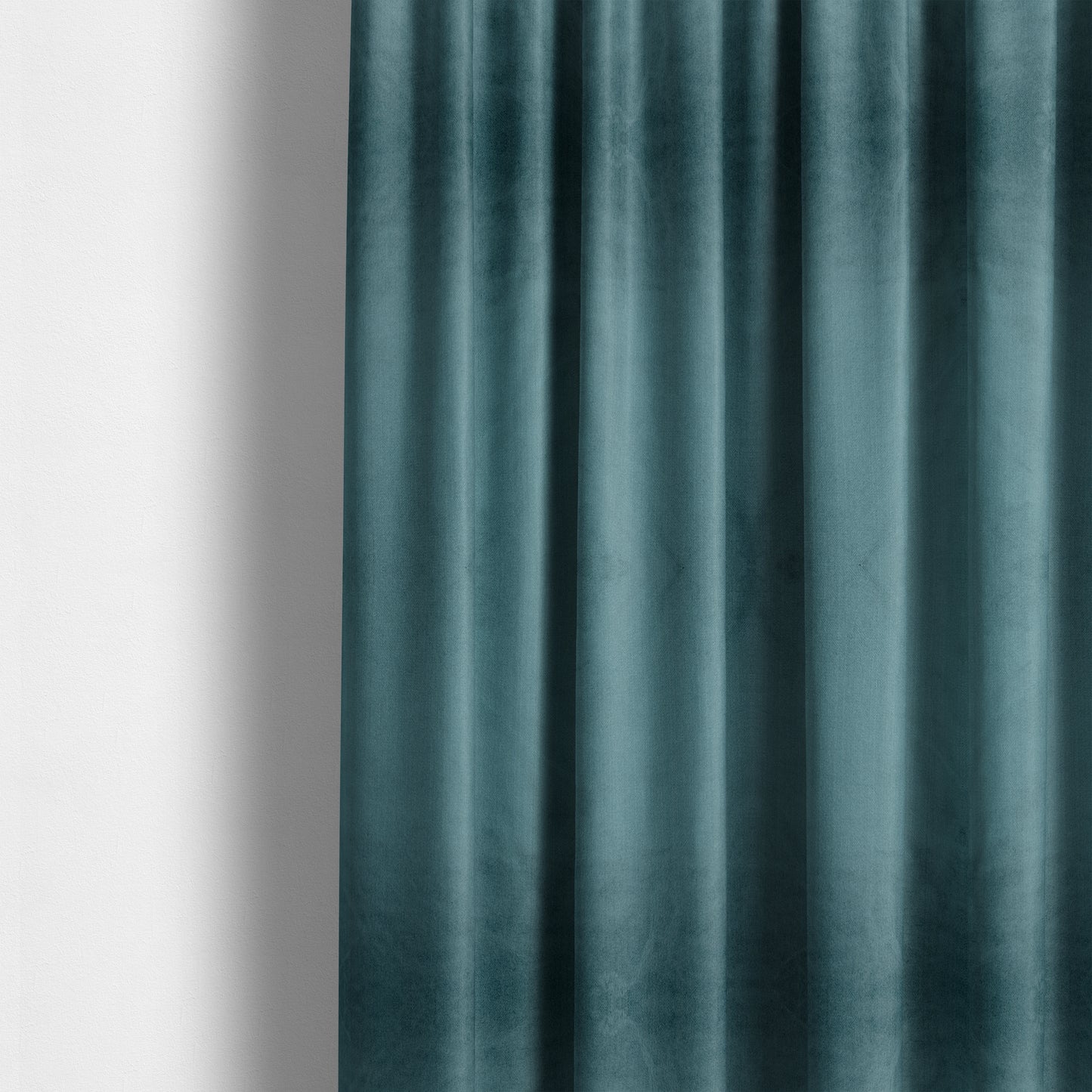 Madrid Soft Plain Shimmer Velvet Arctic Blue Upholstery Fabric CTR-2397 - Made To Measure Curtains