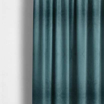 Madrid Soft Plain Shimmer Velvet Arctic Blue Upholstery Fabric CTR-2397 - Made To Measure Curtains