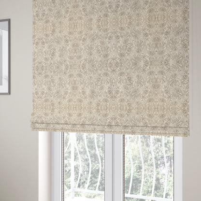 Istanbul Range Of Faint Paisley Pattern In Brown Colour Furnishing Fabric CTR-240 - Roman Blinds