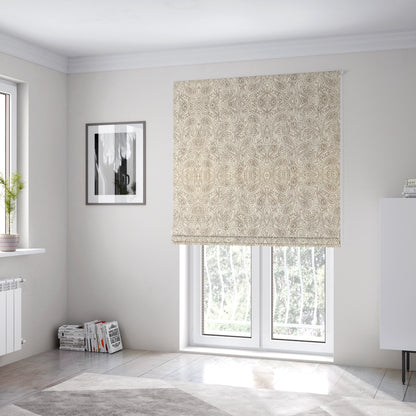 Istanbul Range Of Faint Paisley Pattern In Brown Colour Furnishing Fabric CTR-240 - Roman Blinds