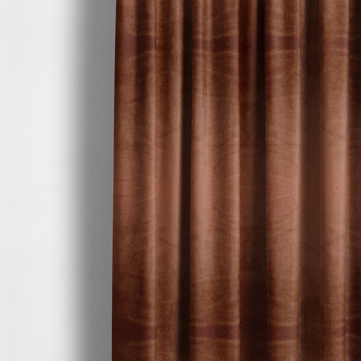 Madrid Soft Plain Shimmer Velvet Orange Upholstery Fabric CTR-2401 - Made To Measure Curtains