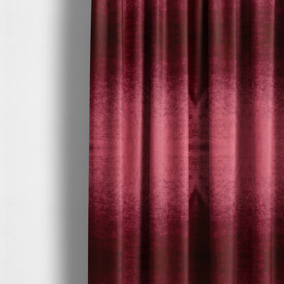 Madrid Soft Plain Shimmer Velvet Red Upholstery Fabric CTR-2405 - Made To Measure Curtains