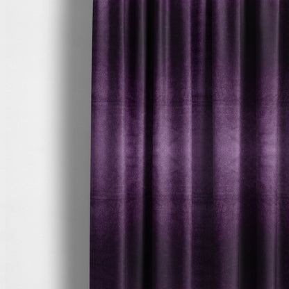 Madrid Soft Plain Shimmer Velvet Violet Purple Upholstery Fabric CTR-2406 - Made To Measure Curtains