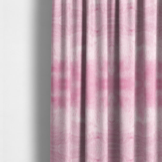 Silkie Faux Fur Material Bright Pink Colour Fabric CTR-2418 - Made To Measure Curtains