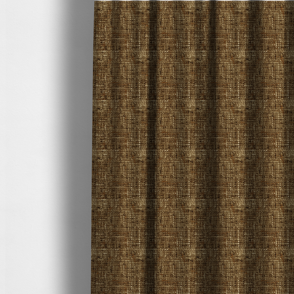 Parson Soft Velour Printed Weave Effect Upholstery Fabric Bronze Colour CTR-2426 - Made To Measure Curtains