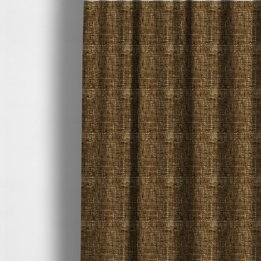 Parson Soft Velour Printed Weave Effect Upholstery Fabric Bronze Colour CTR-2426 - Made To Measure Curtains
