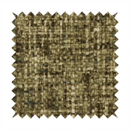 Parson Soft Velour Printed Weave Effect Upholstery Fabric Moss Green Colour CTR-2427