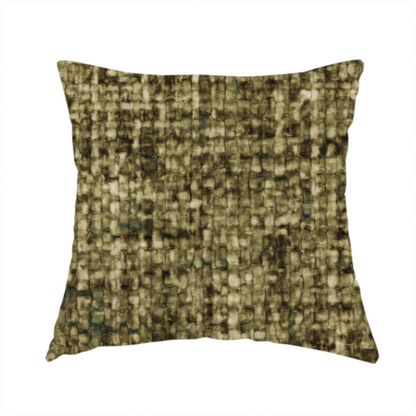 Parson Soft Velour Printed Weave Effect Upholstery Fabric Moss Green Colour CTR-2427 - Handmade Cushions