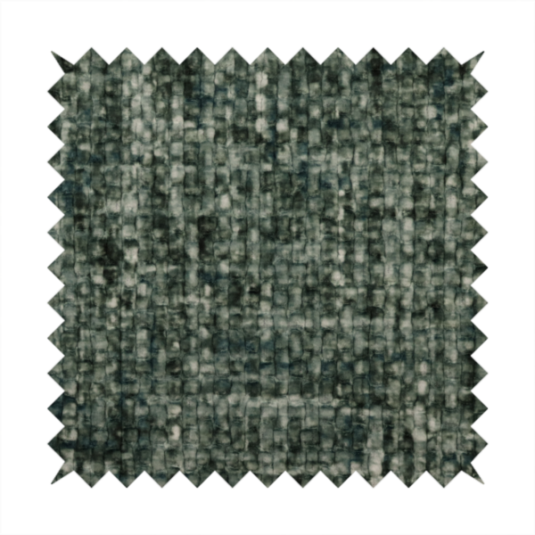 Parson Soft Velour Printed Weave Effect Upholstery Fabric Green Colour CTR-2428