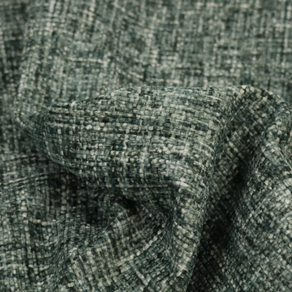 Parson Soft Velour Printed Weave Effect Upholstery Fabric Green Colour CTR-2428