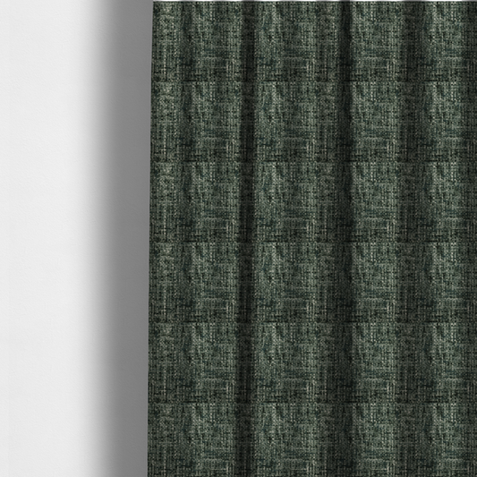 Parson Soft Velour Printed Weave Effect Upholstery Fabric Green Colour CTR-2428 - Made To Measure Curtains