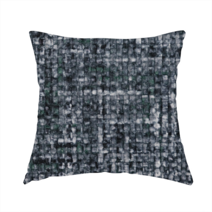 Parson Soft Velour Printed Weave Effect Upholstery Fabric Navy Blue Colour CTR-2429 - Handmade Cushions