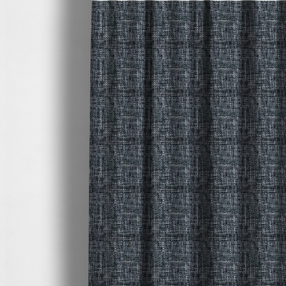Parson Soft Velour Printed Weave Effect Upholstery Fabric Navy Blue Colour CTR-2429 - Made To Measure Curtains