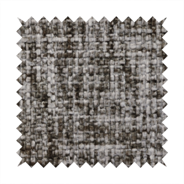 Parson Soft Velour Printed Weave Effect Upholstery Fabric Light Grey Colour CTR-2430