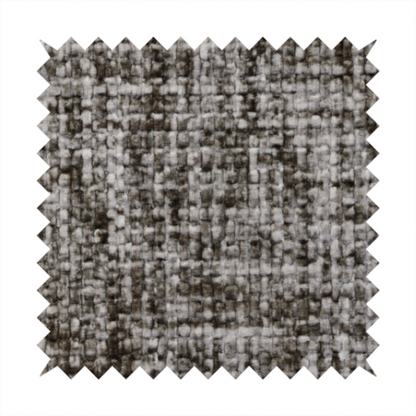Parson Soft Velour Printed Weave Effect Upholstery Fabric Light Grey Colour CTR-2430