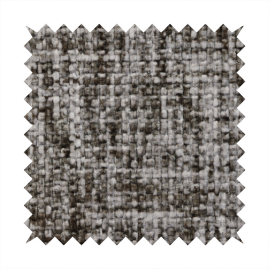 Parson Soft Velour Printed Weave Effect Upholstery Fabric Light Grey Colour CTR-2430