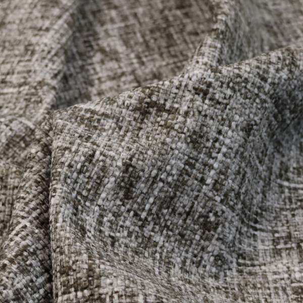 Parson Soft Velour Printed Weave Effect Upholstery Fabric Light Grey Colour CTR-2430