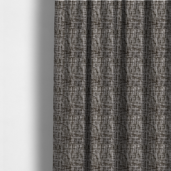Parson Soft Velour Printed Weave Effect Upholstery Fabric Light Grey Colour CTR-2430 - Made To Measure Curtains