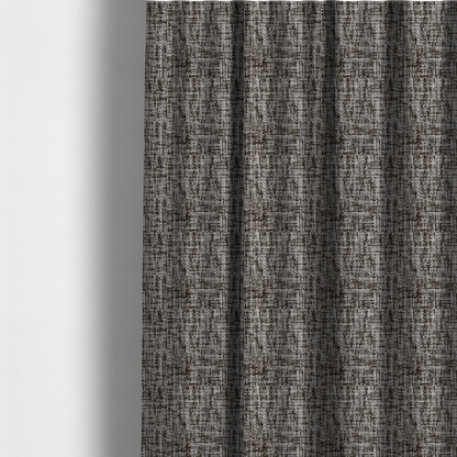 Parson Soft Velour Printed Weave Effect Upholstery Fabric Light Grey Colour CTR-2430 - Made To Measure Curtains