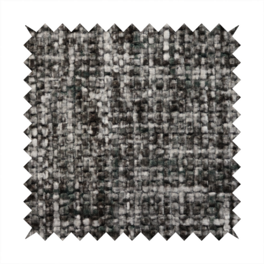 Parson Soft Velour Printed Weave Effect Upholstery Fabric Grey Colour CTR-2431