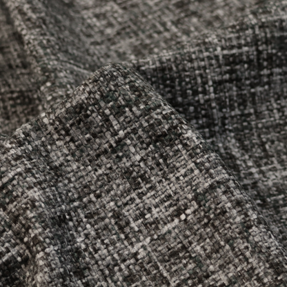 Parson Soft Velour Printed Weave Effect Upholstery Fabric Grey Colour CTR-2431