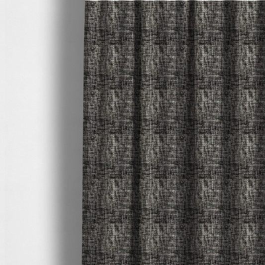 Parson Soft Velour Printed Weave Effect Upholstery Fabric Grey Colour CTR-2431 - Made To Measure Curtains