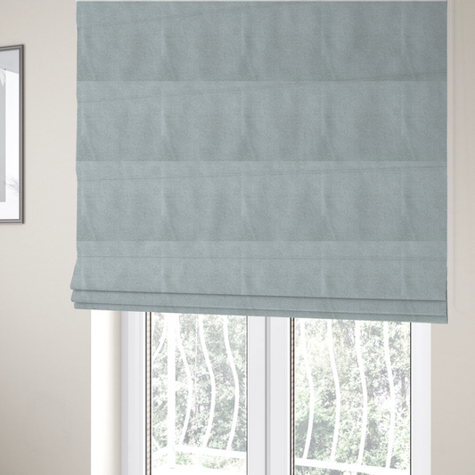 Lima Plain Smooth Textured Chenille In Cream Colour Upholstery Fabric CTR-2433 - Roman Blinds