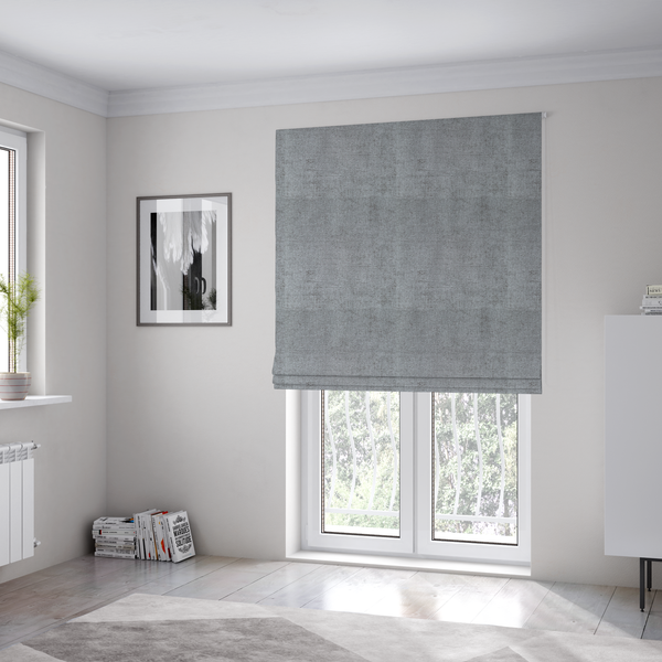 Lima Plain Smooth Textured Chenille In Beige Colour Upholstery Fabric CTR-2434 - Roman Blinds