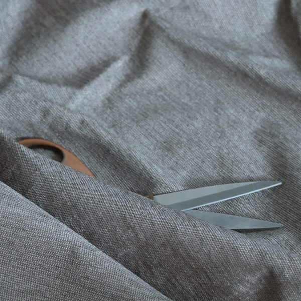 Lima Plain Smooth Textured Chenille In Mocha Brown Colour Upholstery Fabric CTR-2435